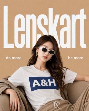 Minimalist Eyewear Advertisement Poster