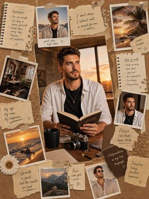 Vintage Scrapbook Aesthetic Collage