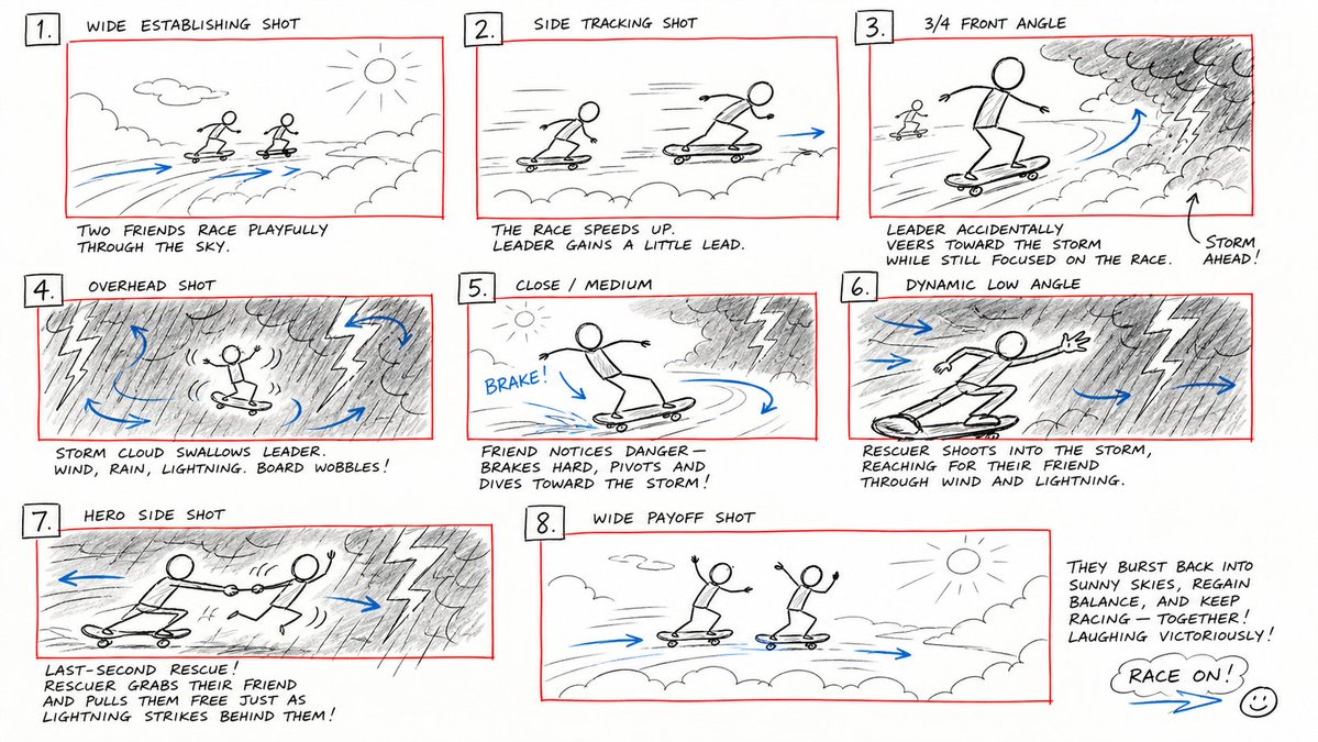 Rescue Chase Storyboard