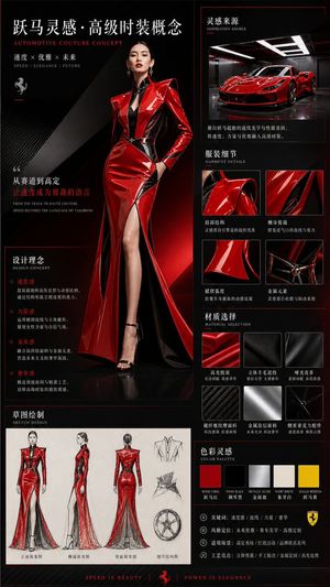 Vehicle-Inspired Fashion Design Infographic