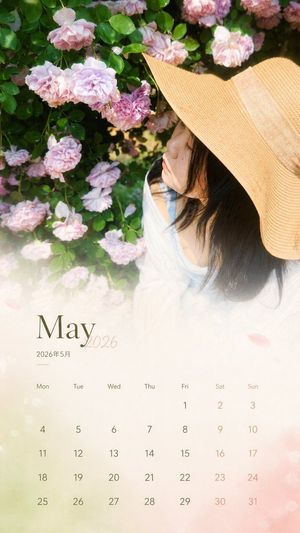 Travel Photo Monthly Calendar Card