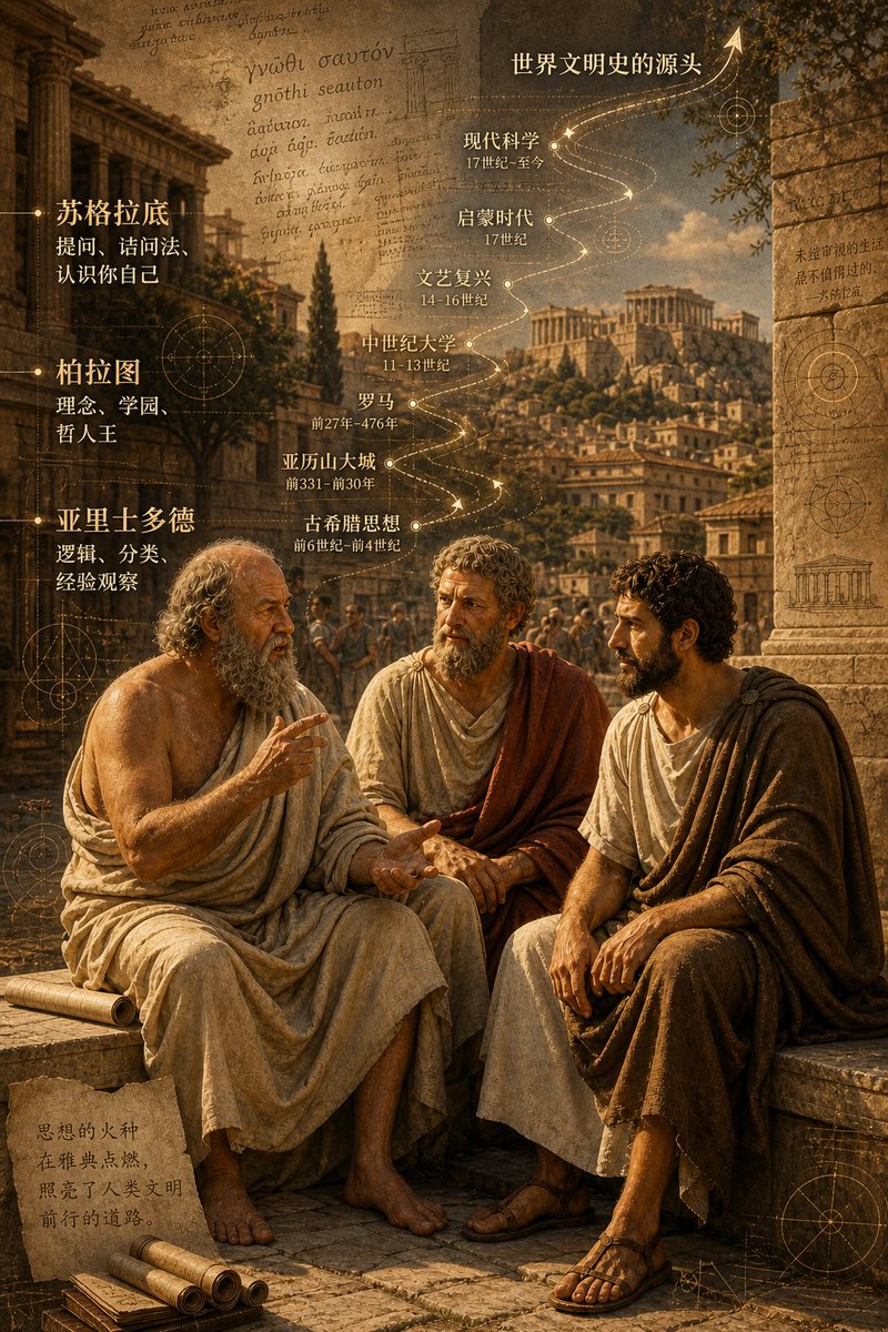 Ancient Greek Philosophers Gathering AI 이미지 프롬프트 예시