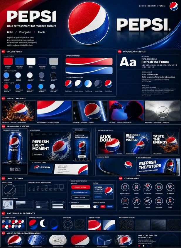 Professional Brand Identity Guidelines Poster example 2
