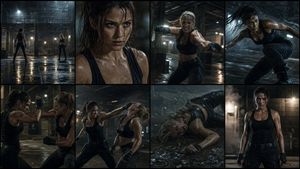Cinematic Action Movie Storyboard