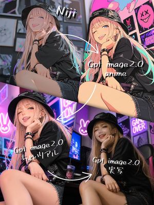 Four-Panel AI Style Transformation Collage