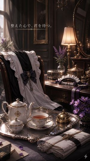 Victorian Tea Room Waiting Wallpaper