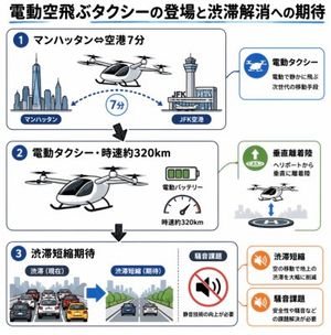 Japanese eVTOL Traffic Infographic