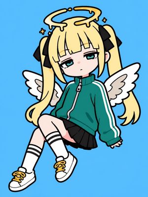 Sleepy Chibi Angel Girl
