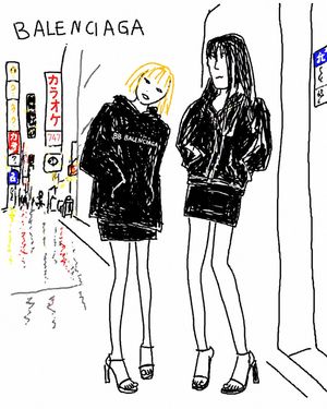 Balenciaga Street Fashion Sketch