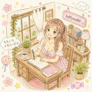 Pastel Kawaii Study Room Illustration