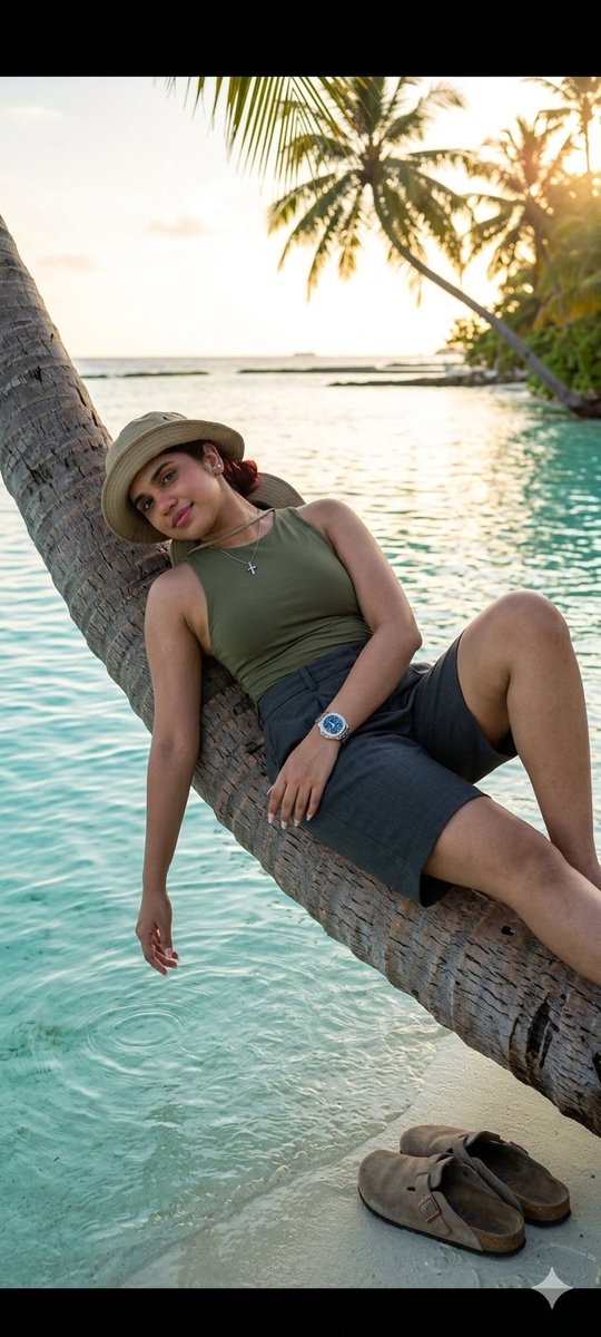 Sample output image for Tropical Beach Palm Bridge