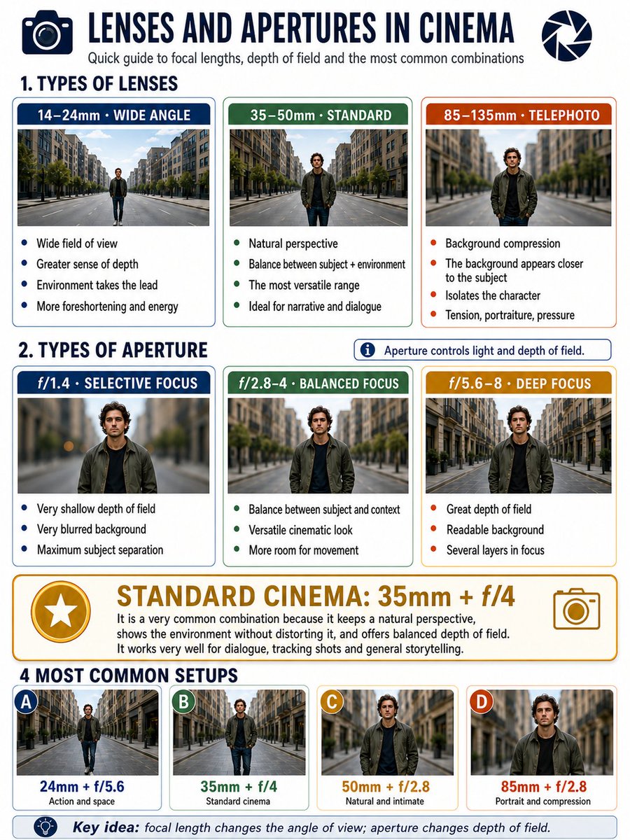 Cinema Lens Infographic Guide
