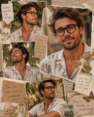 Vintage Scrapbook Aesthetic Collage