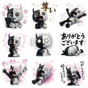 Fan Reaction Sticker Set