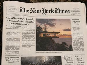 Photorealistic New York Times Front Page