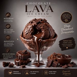 Luxury Chocolate Lava Ice Cream Ad