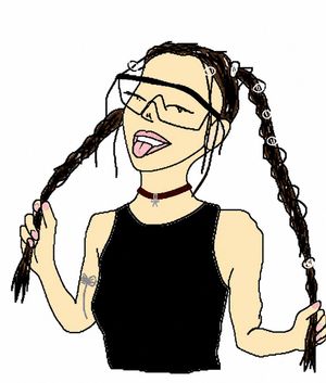 Crude MS Paint Photo Doodle