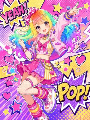 Rainbow Pop Idol Manga Transformation