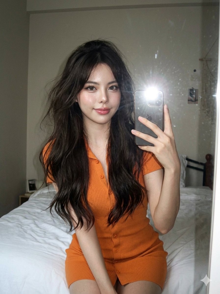 Sample output image for CCD Digicam Aesthetic Mirror Selfie