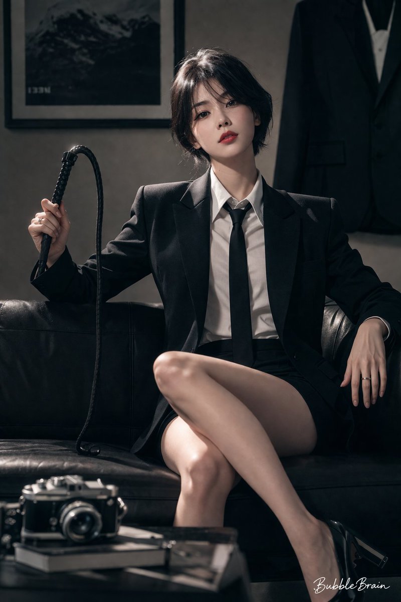 Perfil / Avatar - Retrato de ídolo coreana con estética 'cool beauty' - Image 1