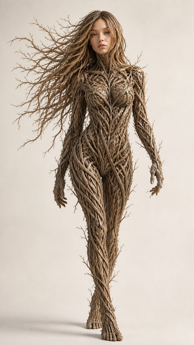Dry Branch Sculpture Portrait example 3