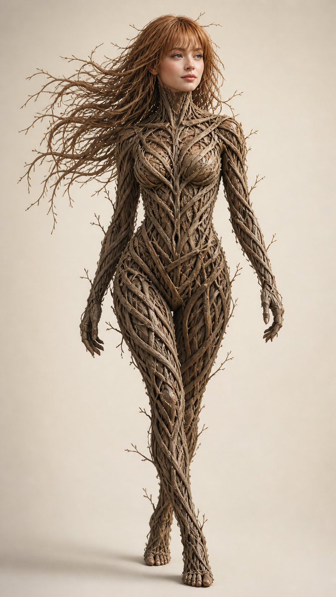 Dry Branch Sculpture Portrait example 2