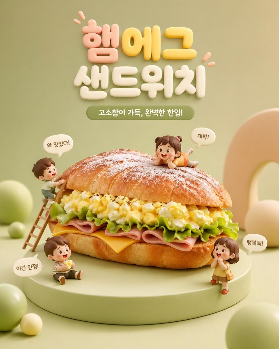 Marketing de producto - Escena publicitaria de comida estilo Chibi 3D - Image 1