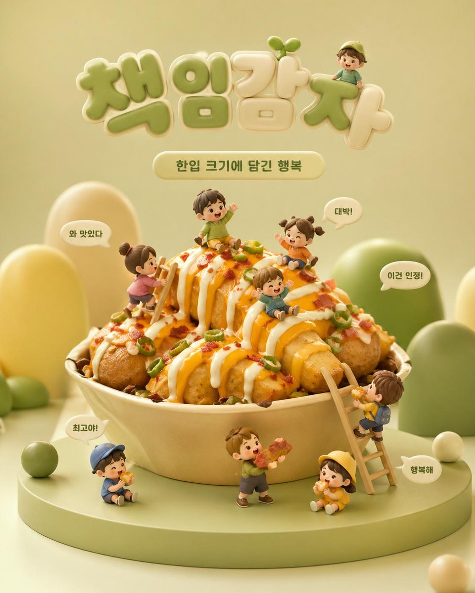 Marketing de producto - Escena publicitaria de comida estilo Chibi 3D - Image 3