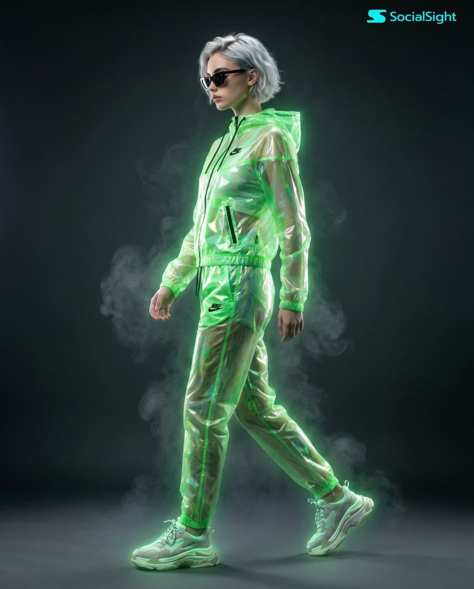 Publicación en redes sociales - Editorial de moda futurista cyberpunk - Image 1
