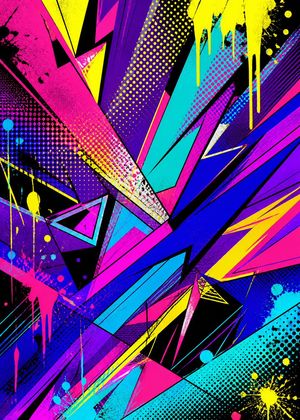 Pop Art Street Abstract Background