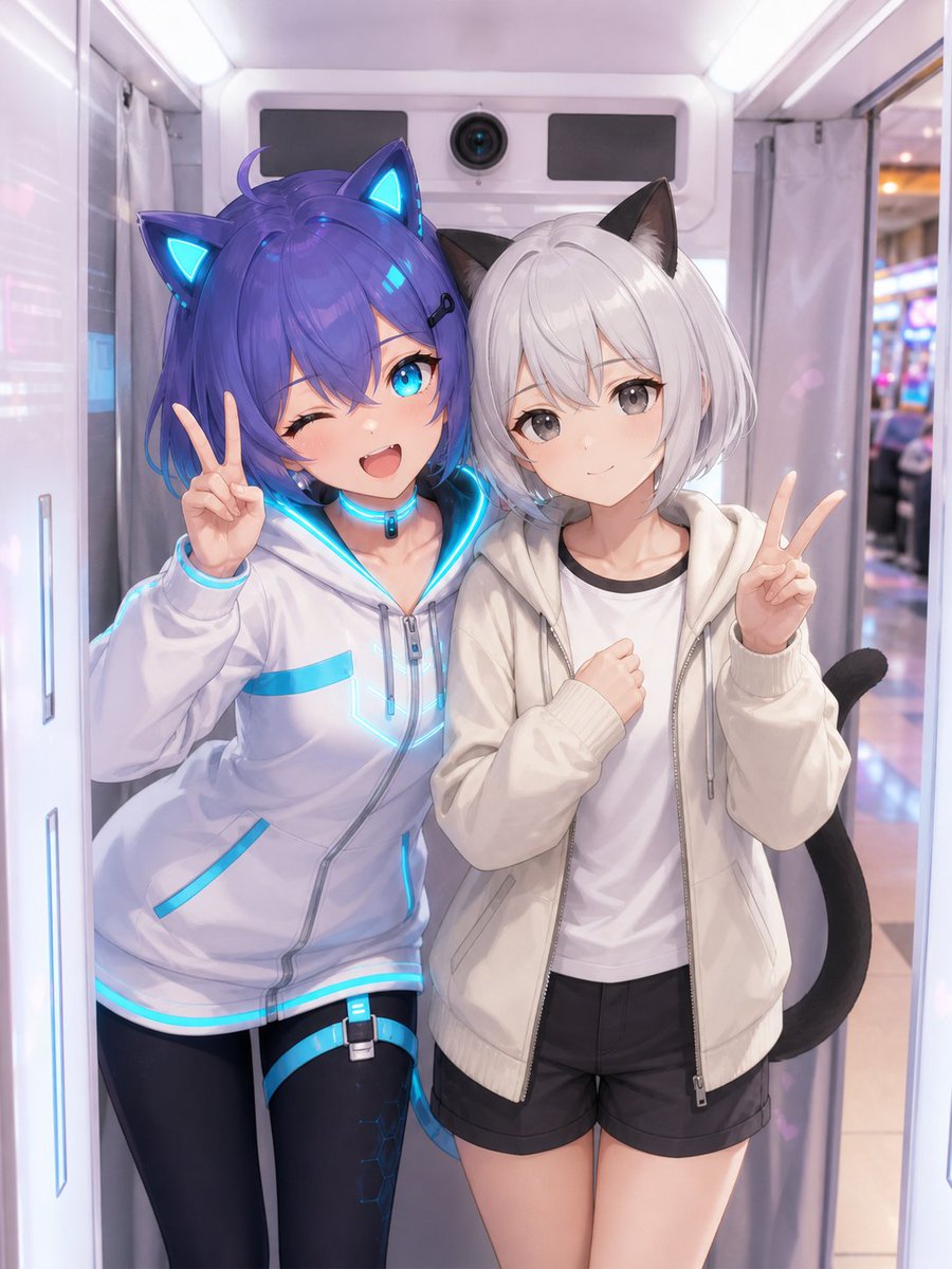 Perfil / Avatar - Personajes de anime en una cabina de fotos Purikura real - Image 1