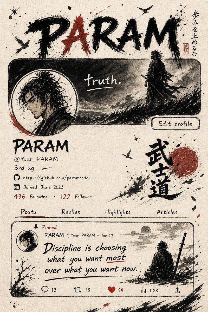 Perfil / Avatar - Perfil social de Samurai Ink - Image 1