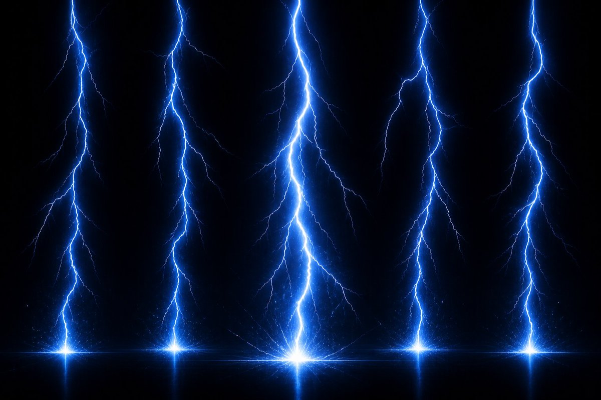Electric Blue Lightning Strike VFX
