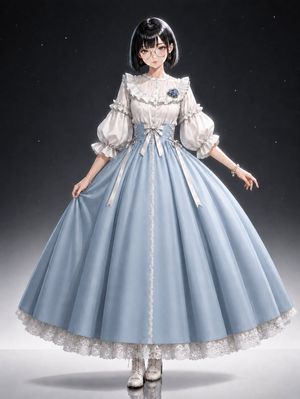 Powder Blue Lolita Dress Portrait