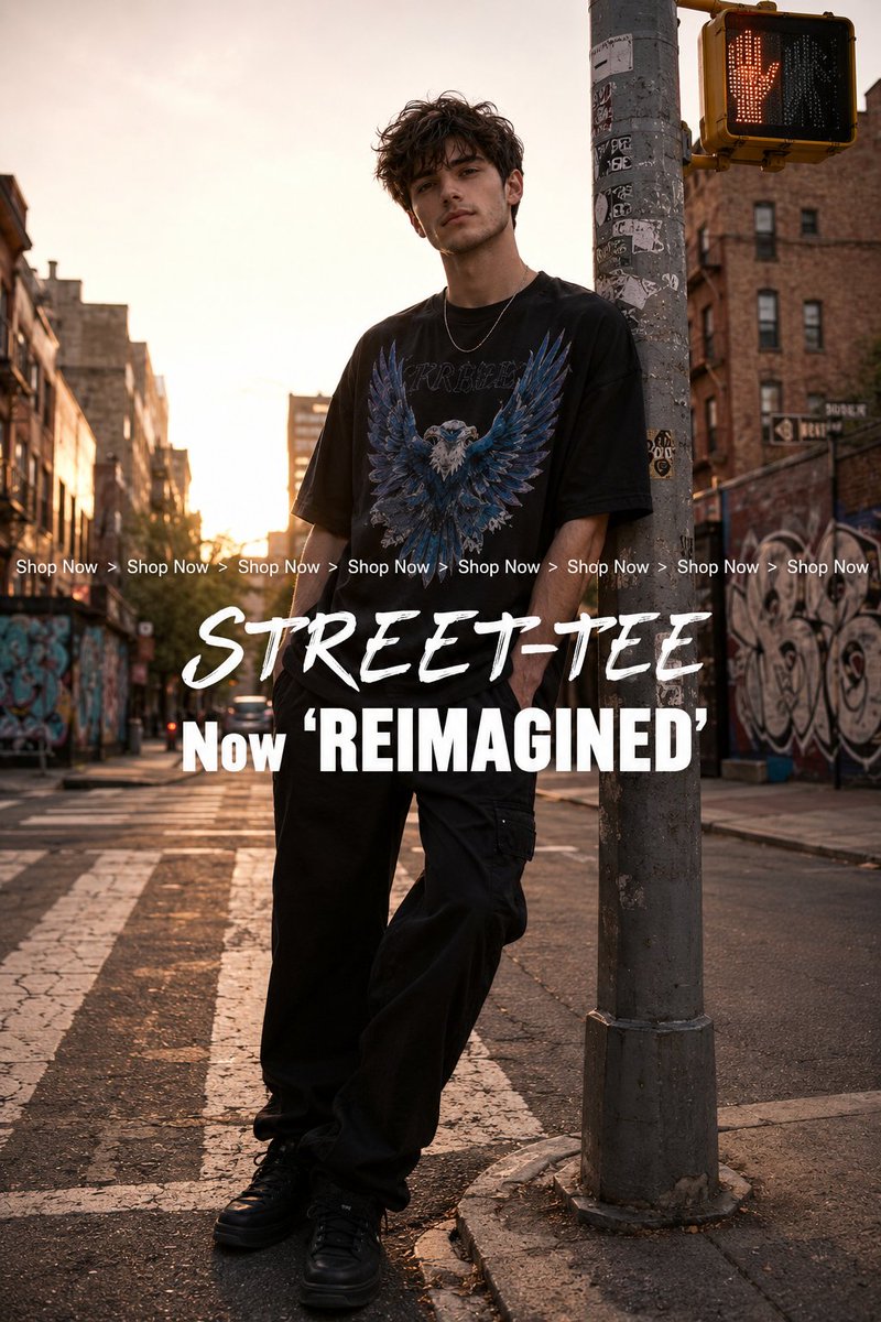 Sample output image for Golden Hour Streetwear Facebook Ad