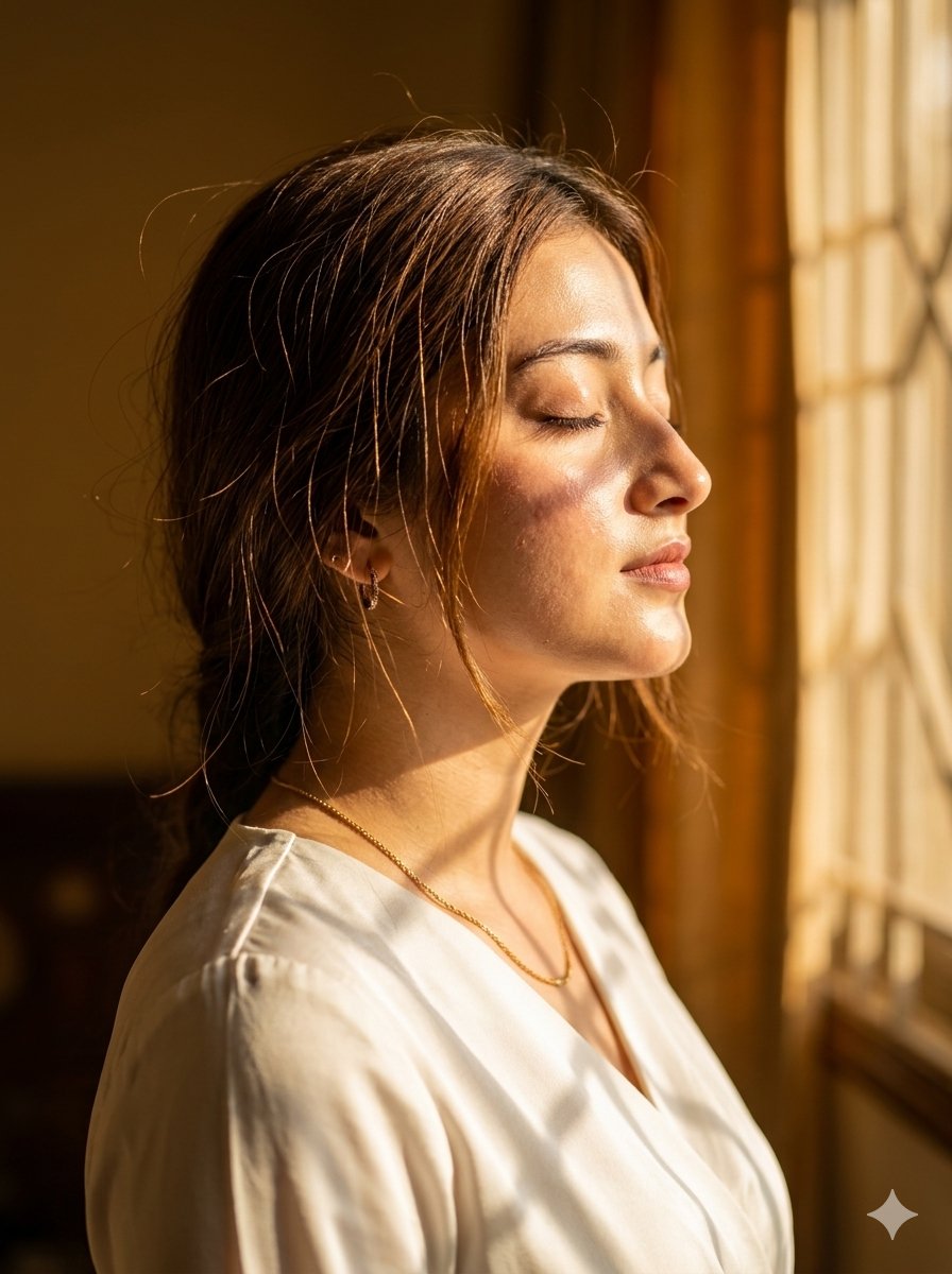 Sample output image for Golden Sunlight Cinematic Portrait