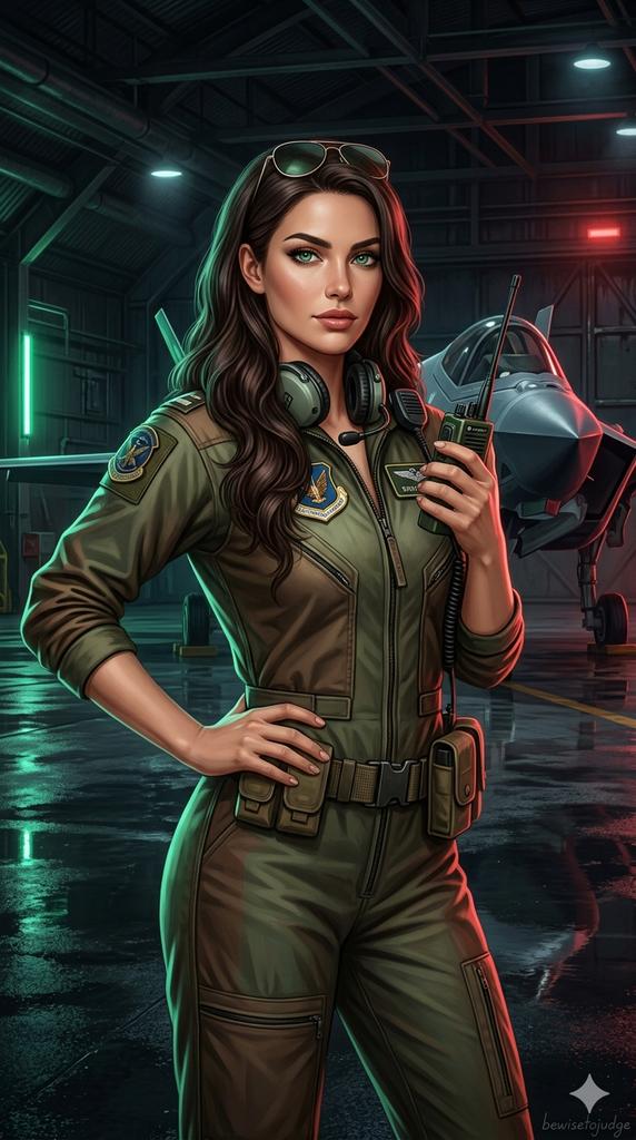 Sample output image for Military Flight Jumpsuit Portrait