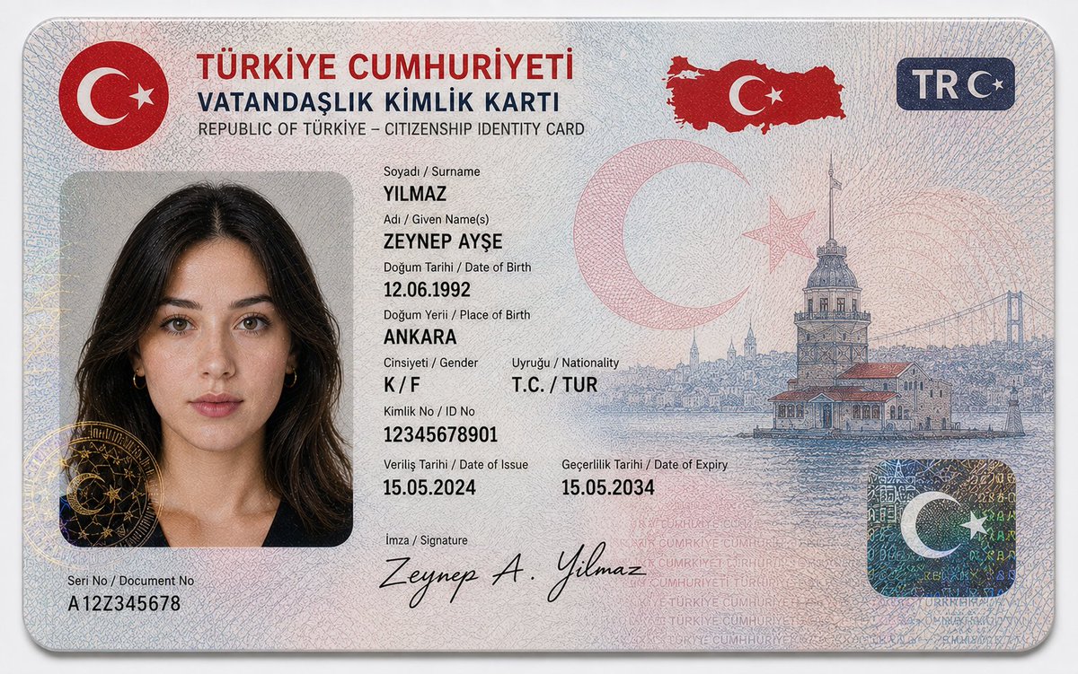 German Citizenship Identity Card Mockup example 2