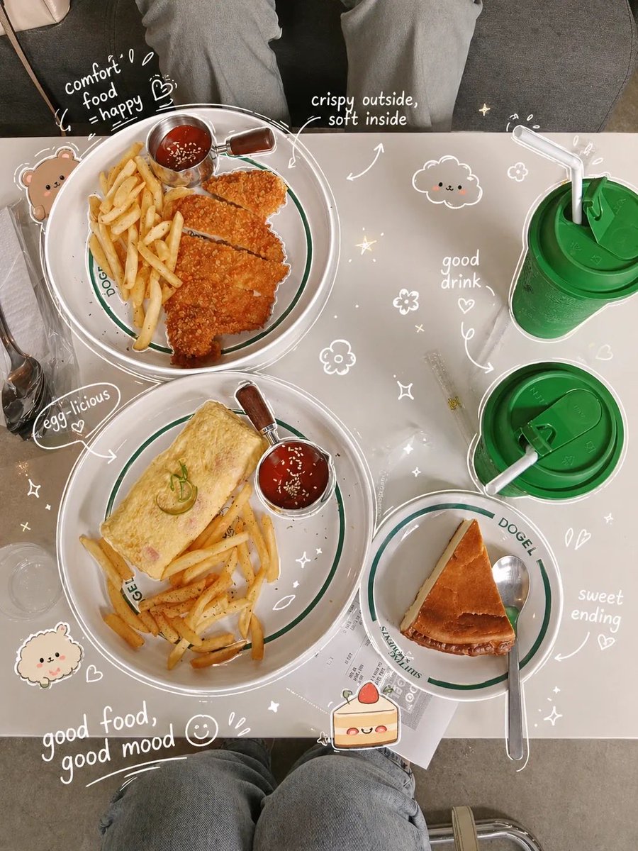 Aesthetic Food Photography with Doodles example 2