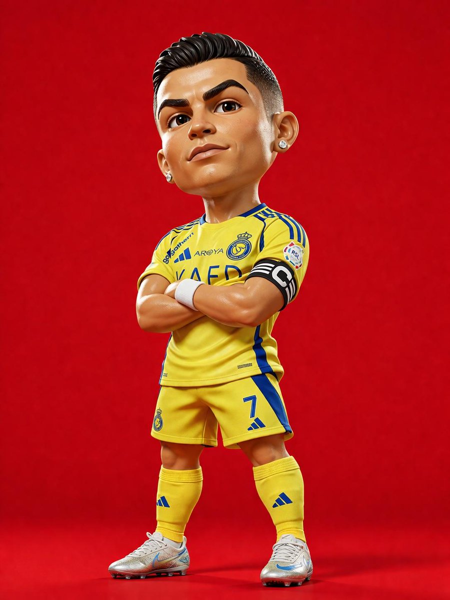 Cristiano Ronaldo 3D Toy Caricature example 2