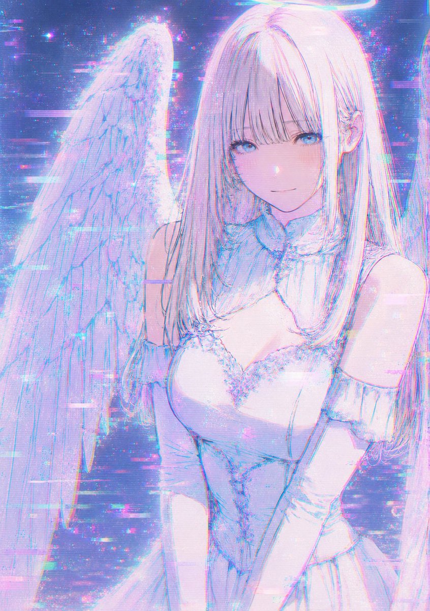 Ethereal Glitch Art Illustration example 3