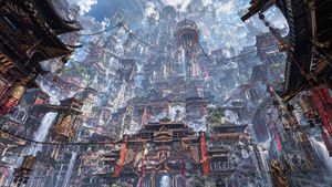 极繁主义天空寺庙之城