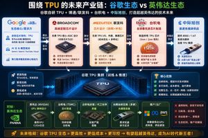 Google TPU 与 Nvidia 生态系统信息图