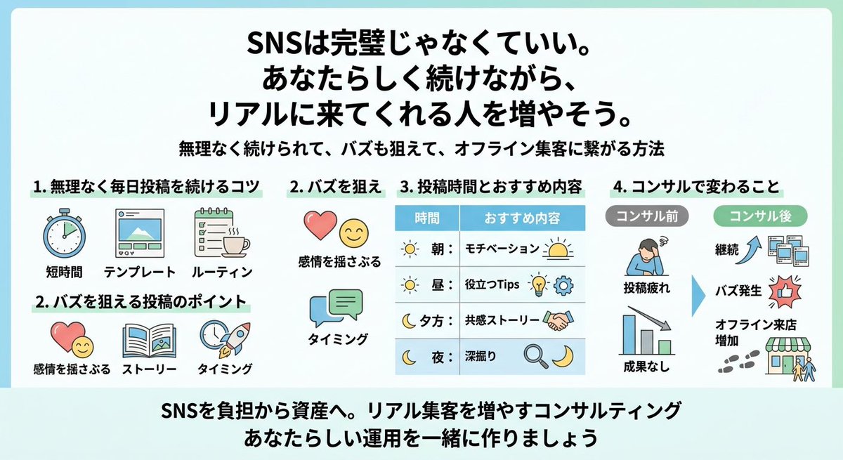 Japanese SNS Consulting Infographic