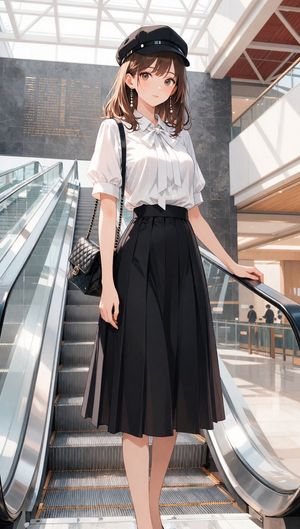 Anime Mall Escalator Fashion Portrait