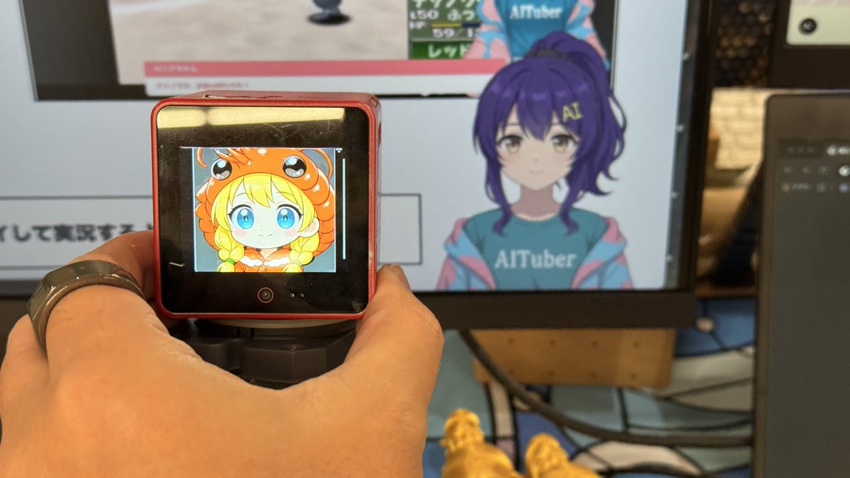 手持式 VTuber 桌面摄影