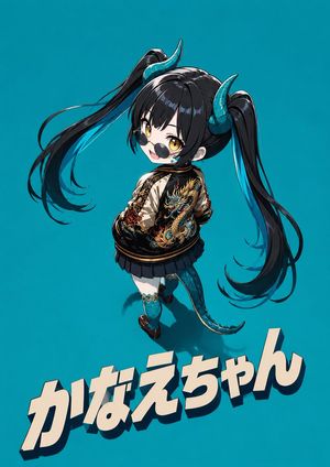 Chibi Demon Girl Poster
