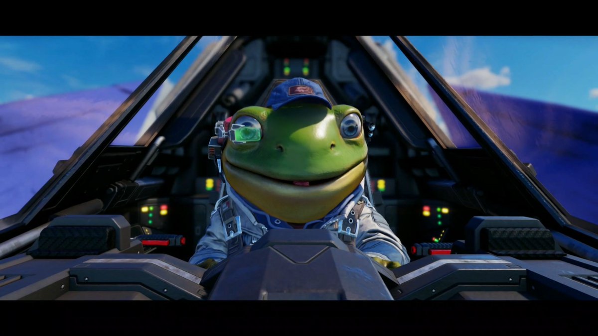 Cute Frog Fighter Pilot
