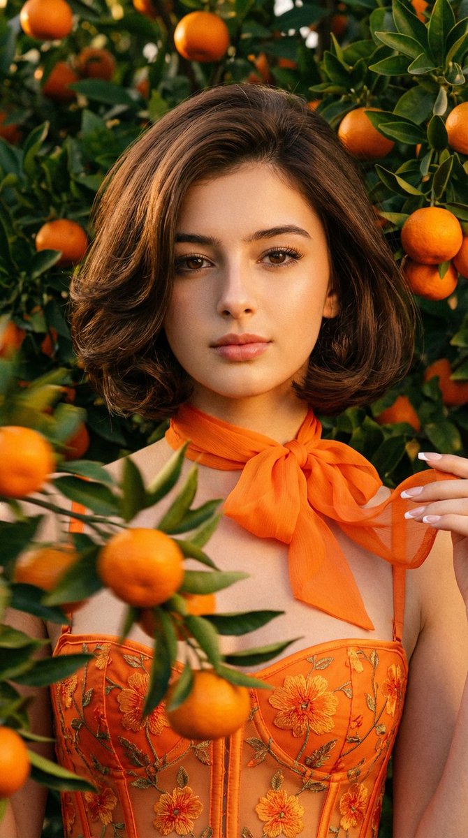Sample output image for Golden Hour Tangerine Grove