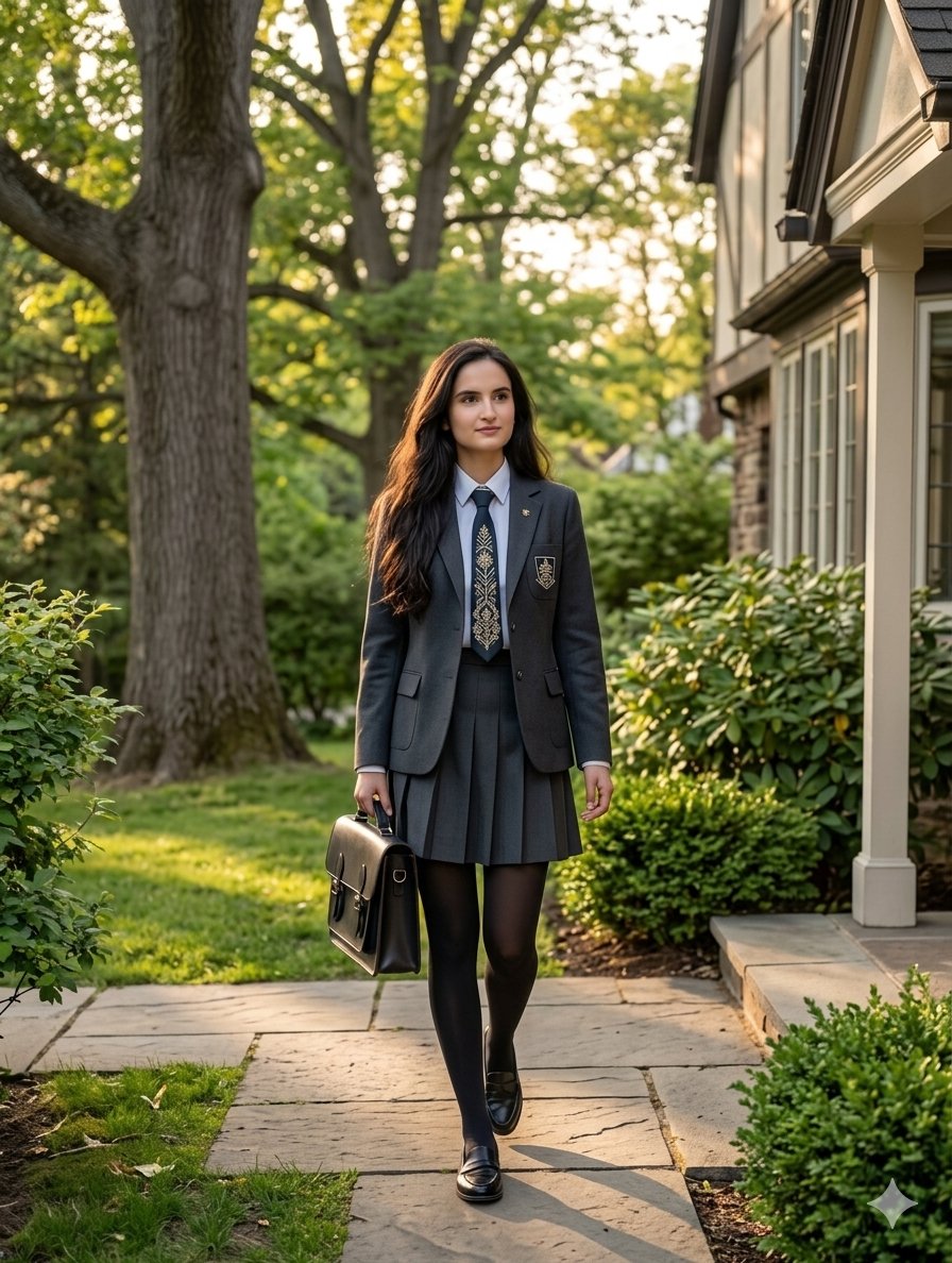 Sample output image for Private School Uniform Portrait